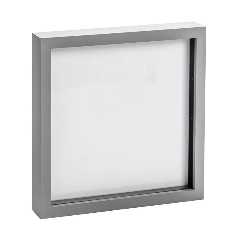 Nicola Spring 20" x 20" 3D Box Photo Frame - Grey