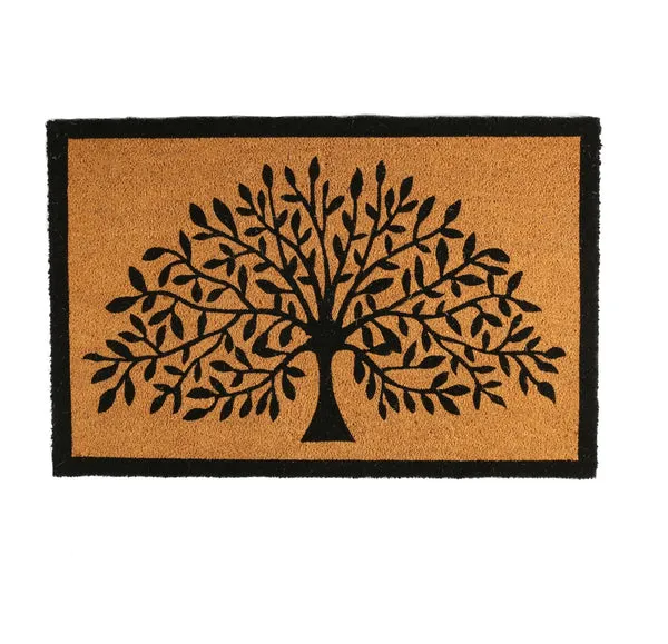 Nicola Spring 90cm x 60cm Tree of Life Coir Door Mat
