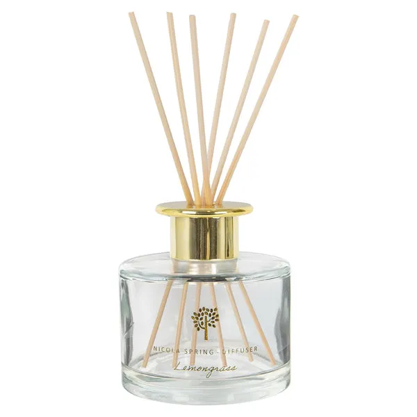 Nicola Spring Lemongrass 200ml Glass Reed Diffuser