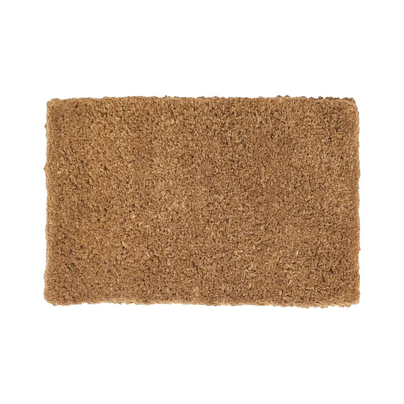 Nicola Spring Premium Handmade Coir Door Mat - 90cm x 60cm in Natural Size: Large Natural Large