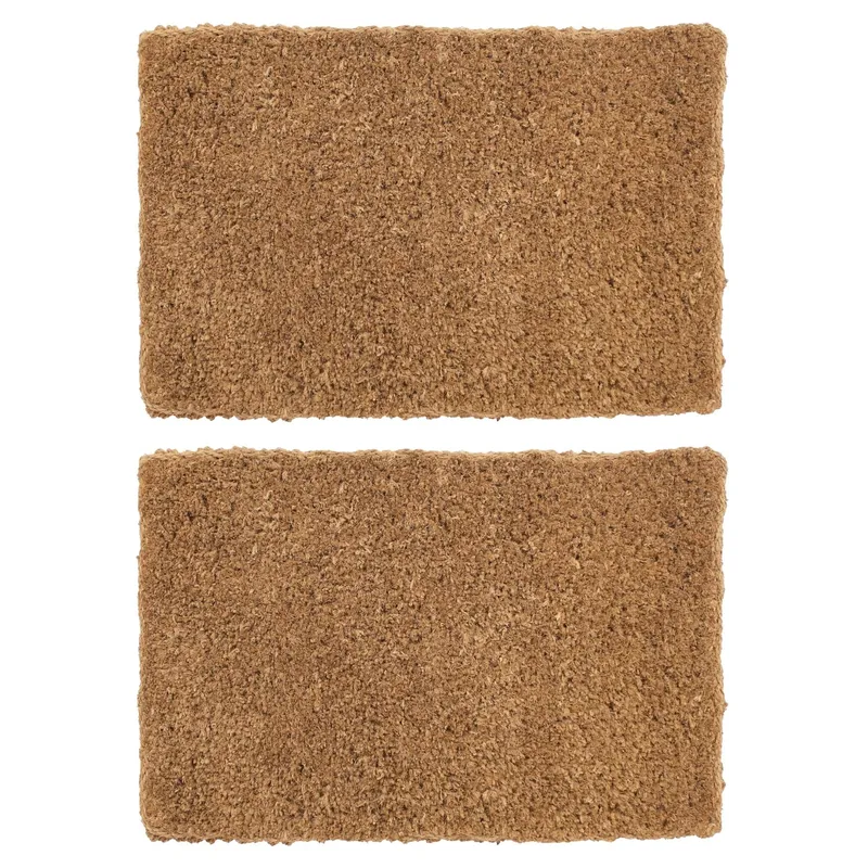 Nicola Spring Premium Handmade Coir Door Mats - Pack of Two - 60cm x 40cm