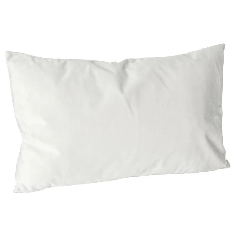 Nicola Spring Rectangle Velvet Cushion - 60cm x 40cm in Cream Size: 60 cm x 40 cm Cream 60 cm x 40 cm