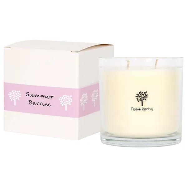 Nicola Spring Soy Wax Scented Candle - 400g - Summer Berries