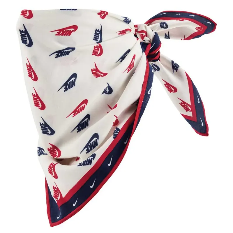 Printed Cotton Bandana by Nike - white