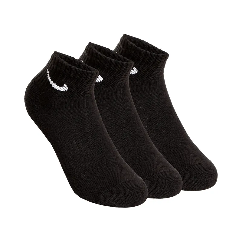 Nike Everyday Cushioned Ankle Tennis Socks 3 Pack Unisex - black - Size: 42-46