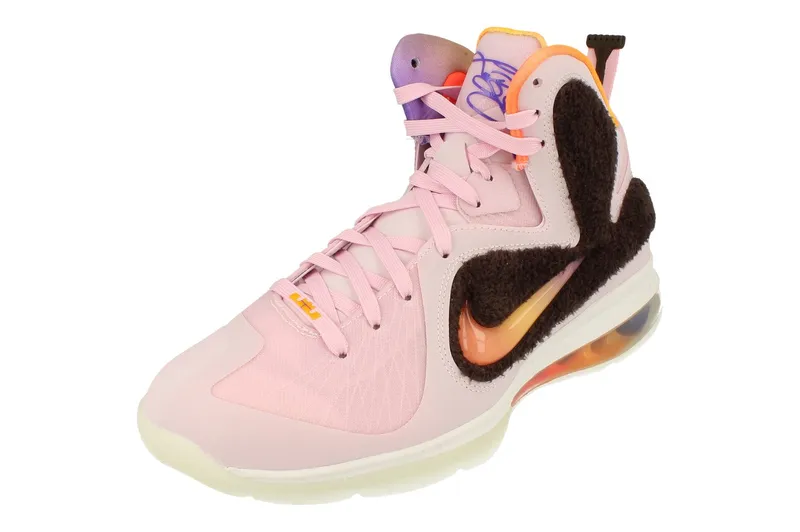 Nike Lebron Ix Mens Basketball Pink Trainers - Size Uk 6.5