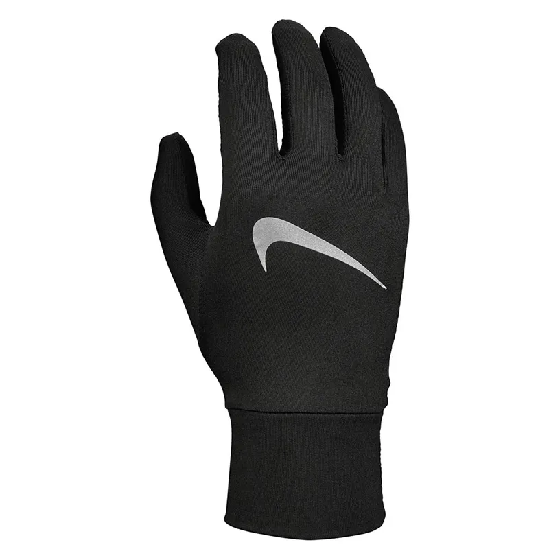 Nike Mens Accelerate Running Gloves (Black/silver) - Size X-Large