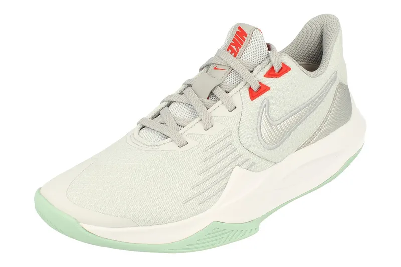 Nike Precision V Mens Grey Basketball Trainers - Size Uk 9