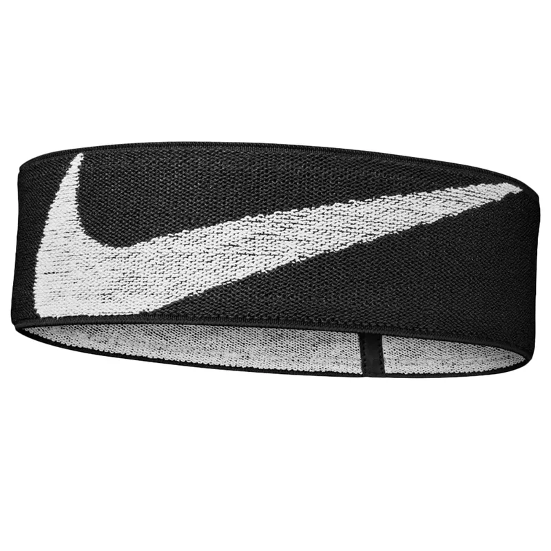 Nike Knitted Logo Headband in Black Black