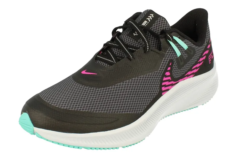 Nike Womens Quest 3 Shield Black Trainers - Size Uk 5.5