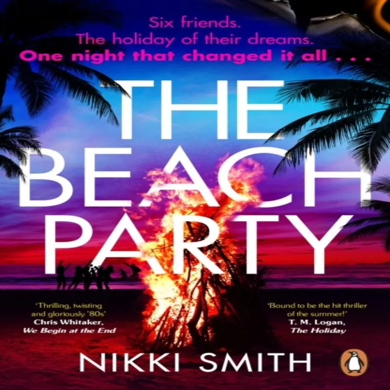 Nikki Smith The Beach Party Paperback Book Multicolor