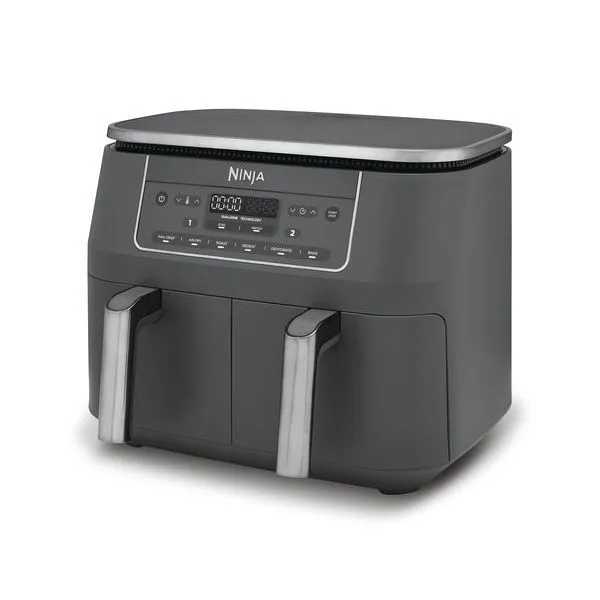 Ninja 6-in-1 Dual Zone DZ300UK Air Fryer - Gun Metal Grey