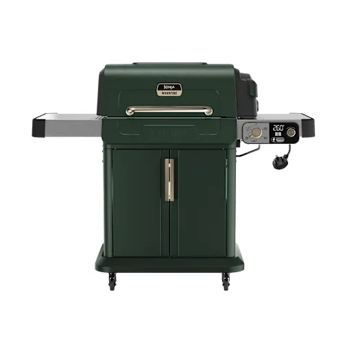 Ninja FlexFlame Gas Bbq & Outdoor Cooking System in Green/Gold PG301UKGN by SharkNinja