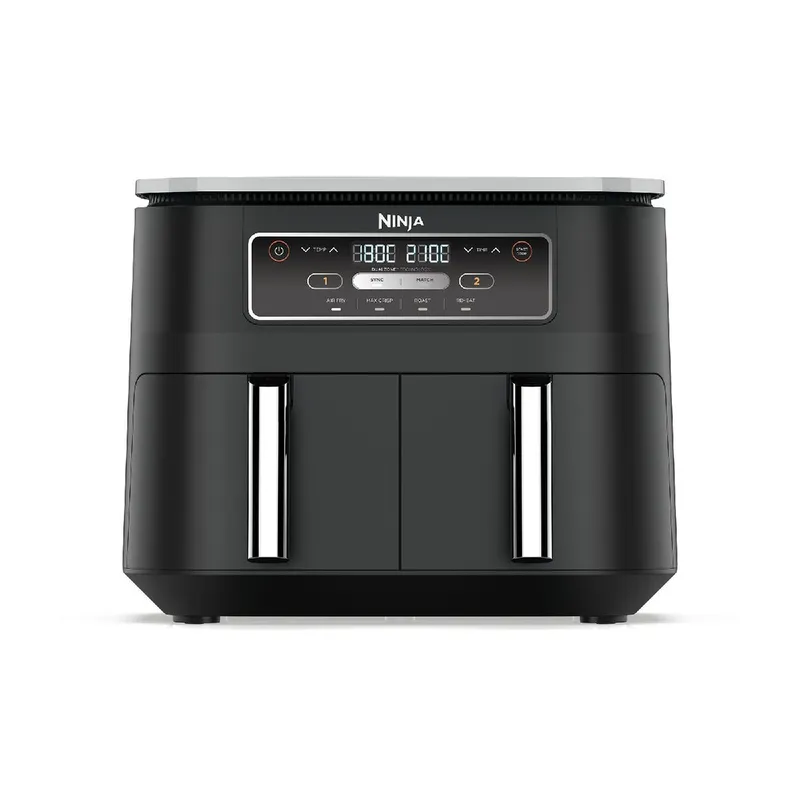 Ninja Foodi 4-in-1 Dual Zone Air Fryer 7.6L AF200UK in Black Black