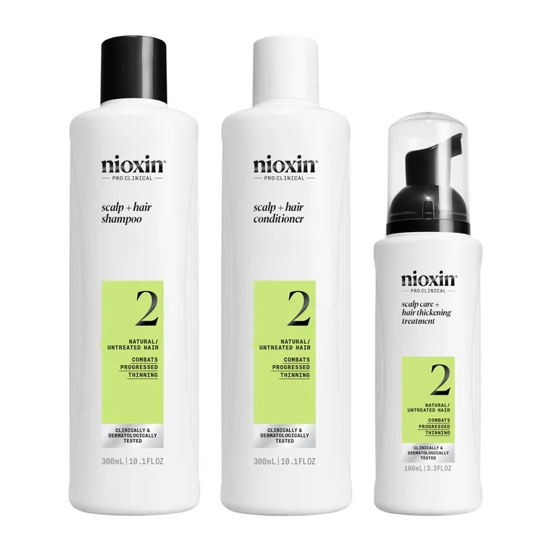 Nioxin Scalp + Hair Thickening System 2 for Natural Hair with Progress