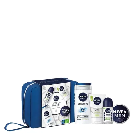 Nivea Men Set To Go Wash Kit Gift Set – 5 Pcs