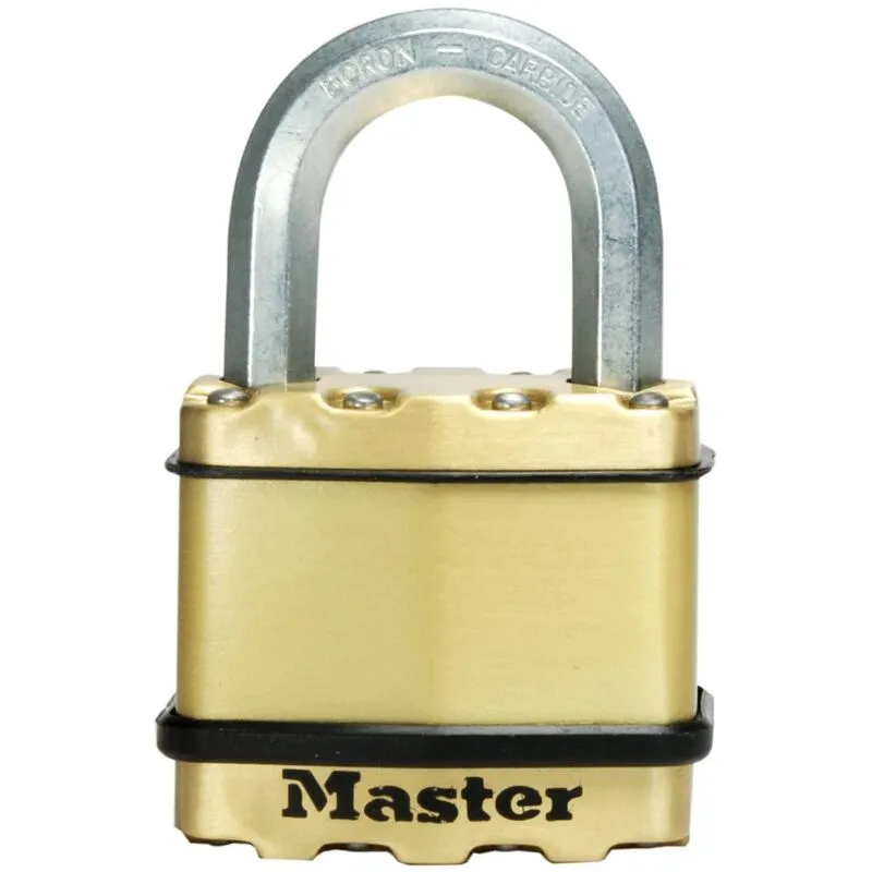 NO Brand Master Lock Excell Brass Finish 50mm Padlock 4-Pin MLKM5B