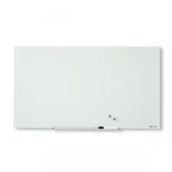 Nobo Diamond Glass White 677x381mm