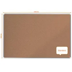 Nobo Premium Plus Cork Notice Board 1500x1000mm