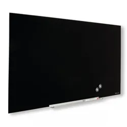Nobo Widescreen Glass Whiteboard 45 inch Black