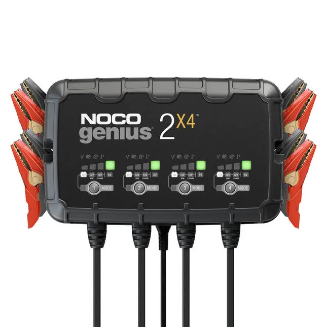 Noco GENIUS2X4 4-Bank 8A Smart Battery Charger (6/12V)