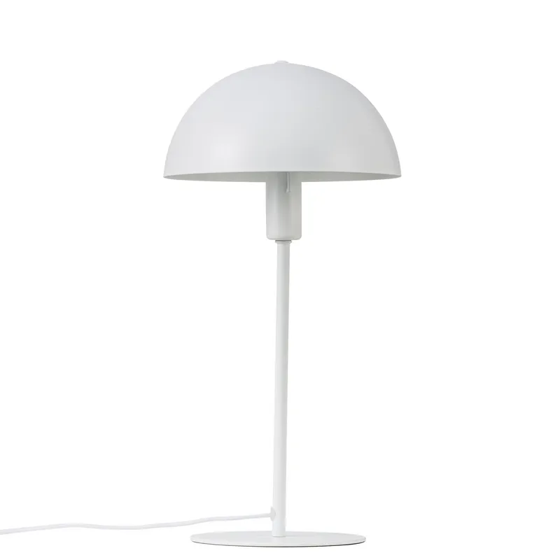Nordlux Modern Indoor Table Lamp White Metal E14 Dome Shade - Mains Powered, IP20 White