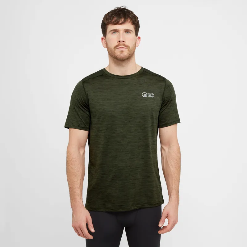 North Ridge Men's Move Active Tee, Khaki