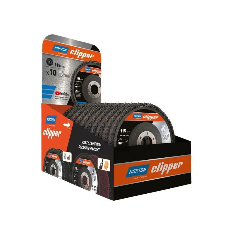 Norton Clipper 78072749351 115mm Rapid Strip Metal Disc Counter Di...
