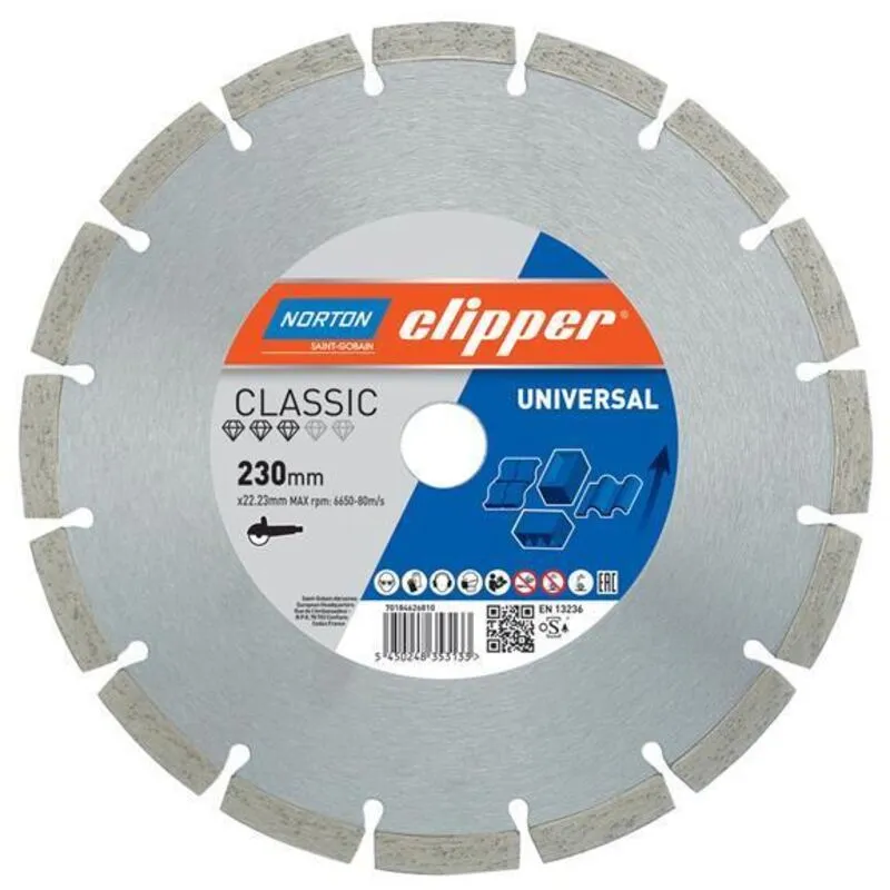 Norton - Clipper Classic Universal Blue Diamond Blade 300 x 20mm CLI626811