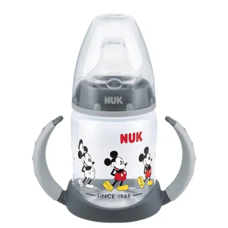Nuk First Choice Disney Learner Temperature Control Bottle â Grey