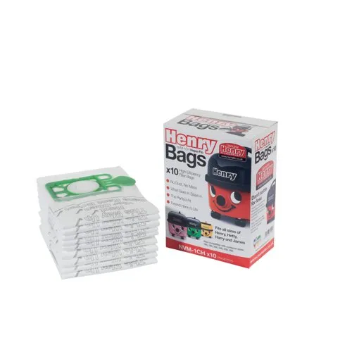 Numatic Vacuum Cleaner Bags For Henry Vacuum Cleaners (Pack of 10)