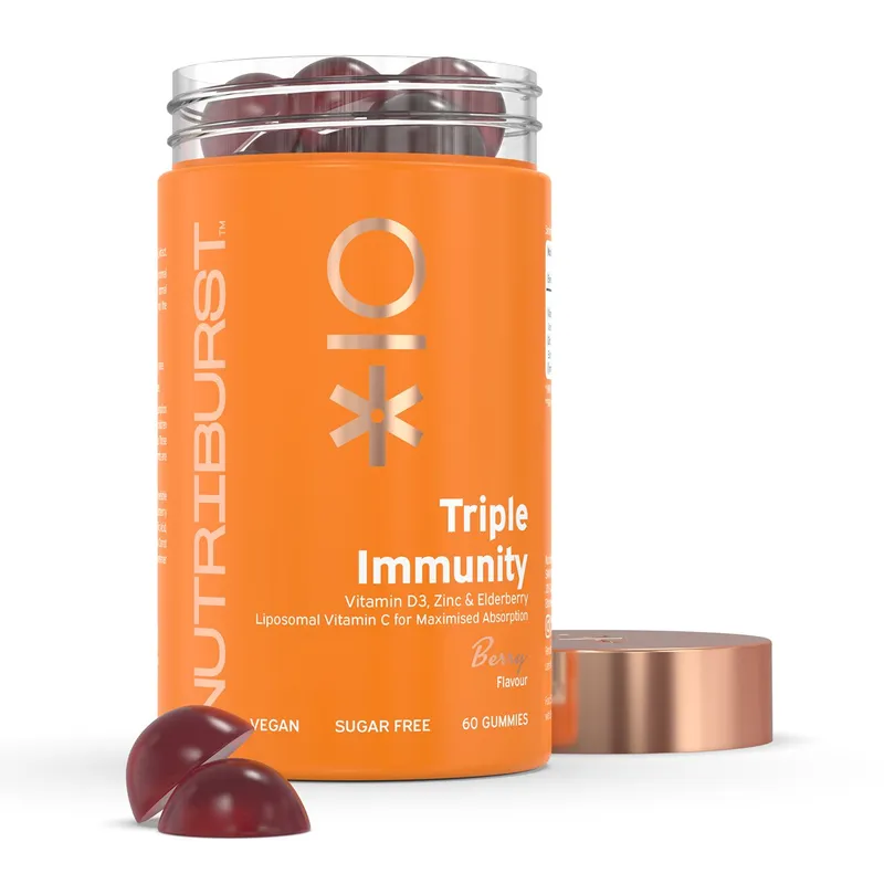 Nutriburst Triple Immunity - Berry Flavour in Orange Orange