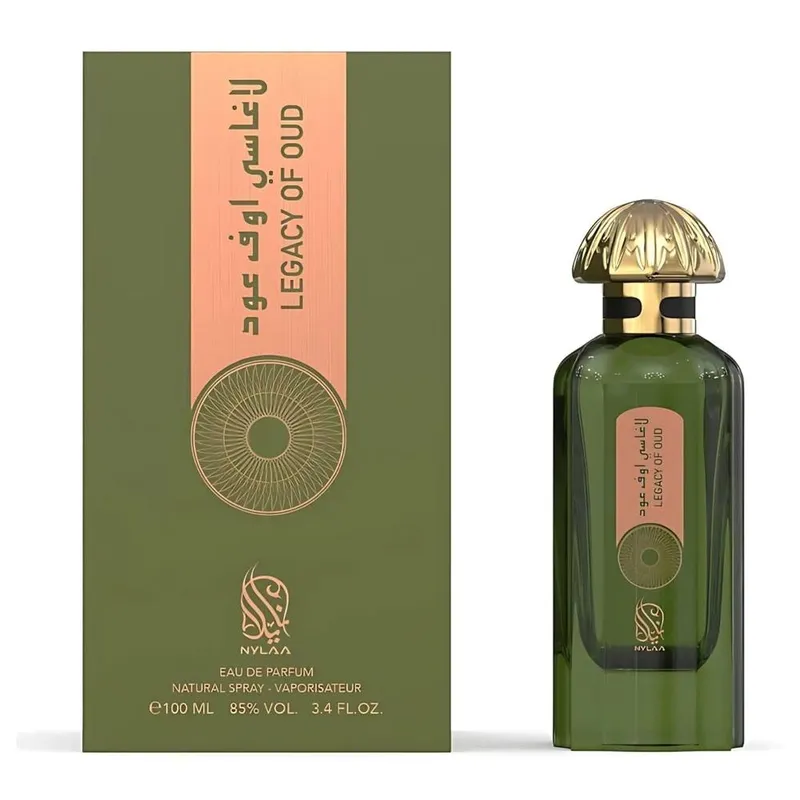 Nylaa Unisex Legacy of Oud 100ml Eau de Parfum fragrance for Men & in Clear Clear 100ml female