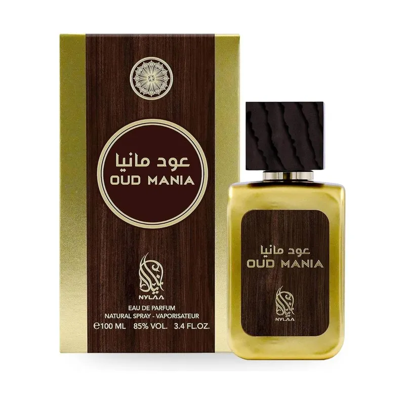Nylaa Men's Oud Mania 100ml Eau de Parfum fragrance for Men in Clear Clear
