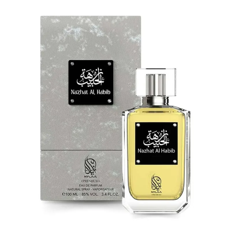 Nylaa Nazhat Al Habib 100ml Eau de Parfum fragrance For Men Women in Clear Clear 100ml