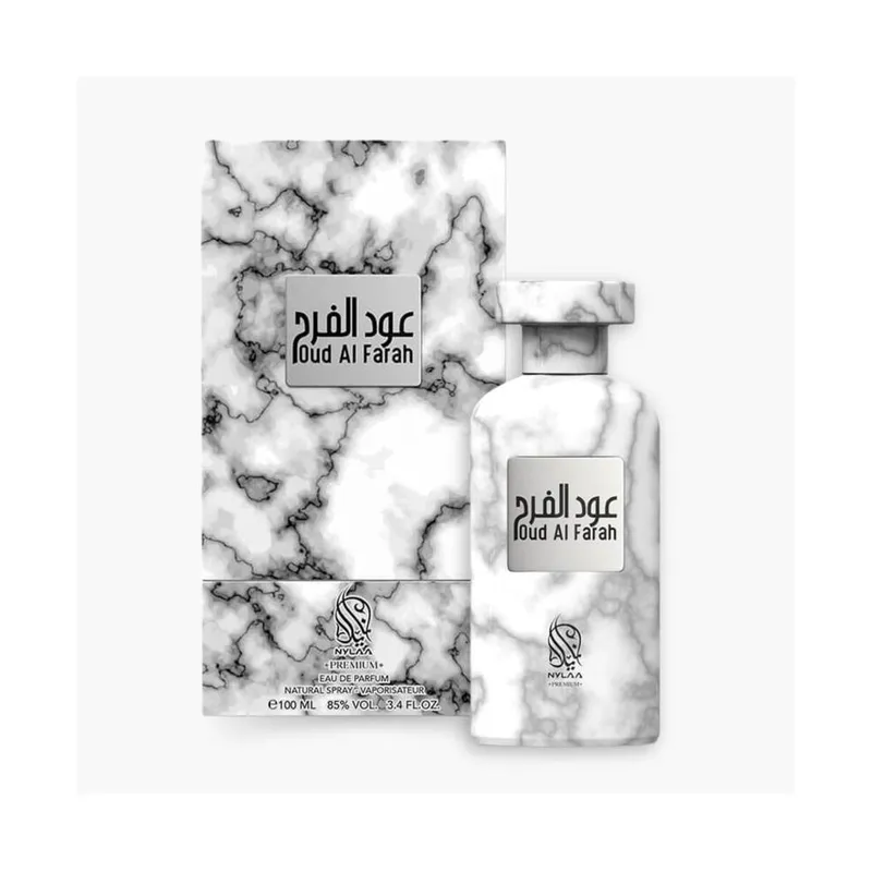 Nylaa Oud Al Farah 100ml Eau De Parfum Fragrance for Men & Women in Clear Clear 100ml