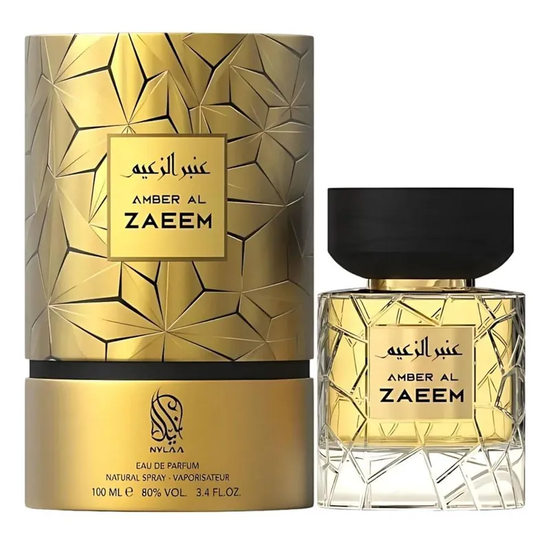 Nylaa Amber Al Zaeem 100ml Eau De Parfum fragrance for men & women in Clear Clear 100ml