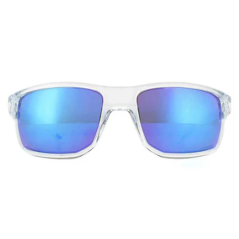Oakley Men's Wrap Polished Clear Prizm Sapphire Sunglasses Clear One Size