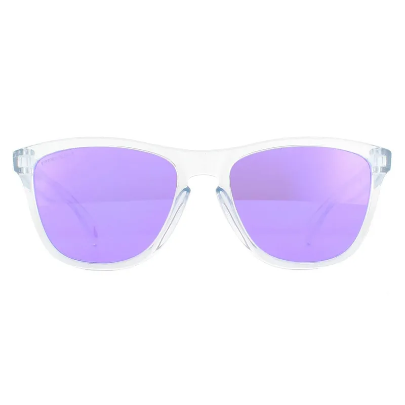 Oakley Square Polished Clear Prizm Violet Sunglasses Clear One Size