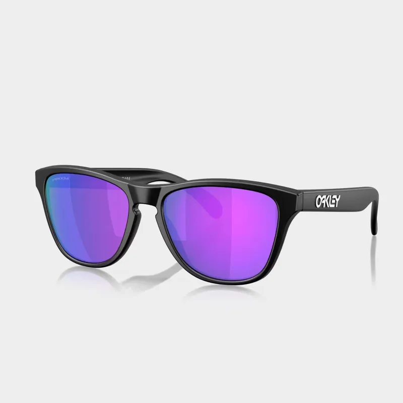Oakley Unisex Frogskins Sunglasses Prizm Violet Lenses/Matte Black Frame