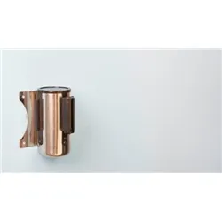 Obex Barriers Stainless Steel Blue Wall Mounted Belt Barrier
