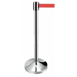 Obex Barriers Stainless Steel Red Belt Post