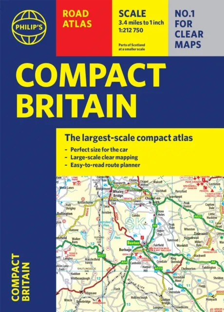 Octopus Publishing Group Philip'S Compact Britain Road Atlas : (Flexi A5)