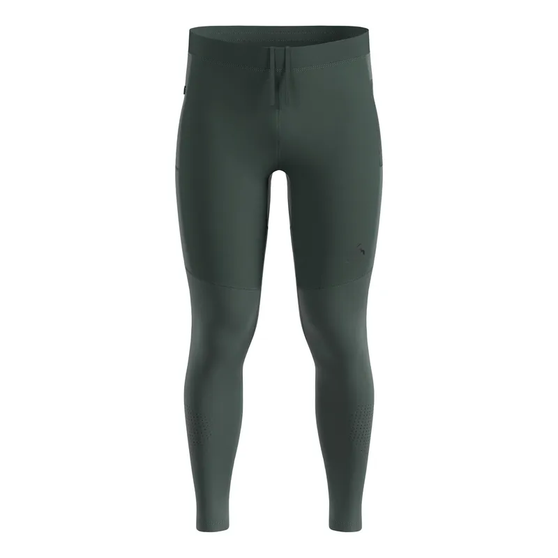 Odlo Zeroweight Warm Reflective Running Tights Men-Olive - olive