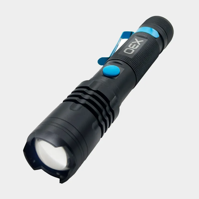 Oex 1000 Lumen Rechargeable Torch Black One Size Unisex
