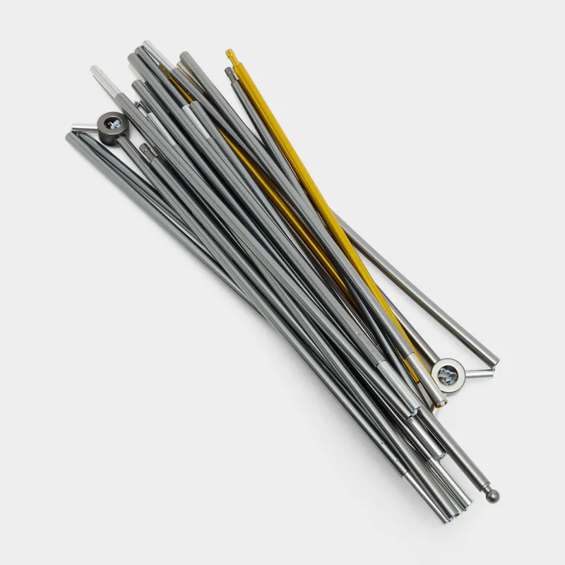 Oex Pantha UL Pole Set, Silver One Size