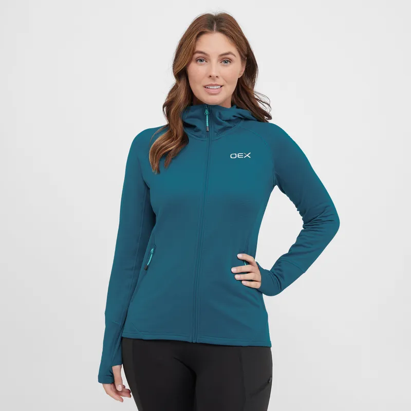 Oex Women's Carberry Hoodie Blue