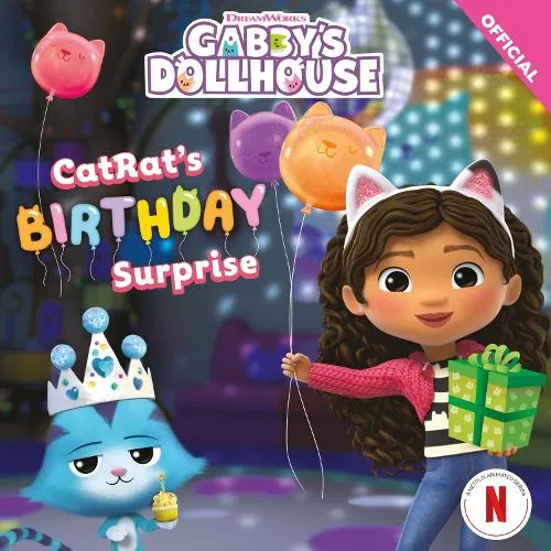 Official Gabby's Dollhouse DreamWorks Gabby's Dollhouse: CatRat's Birthday Surprise