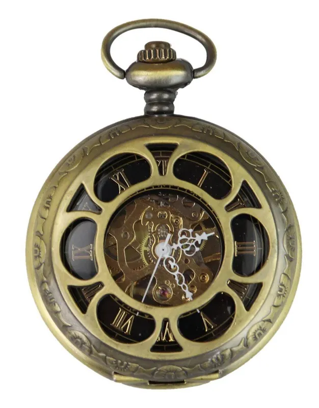 Oliver Tweed Pocket Watch Mechanical Peaky Blinders Hunter Automatic in Gold Gold One Size