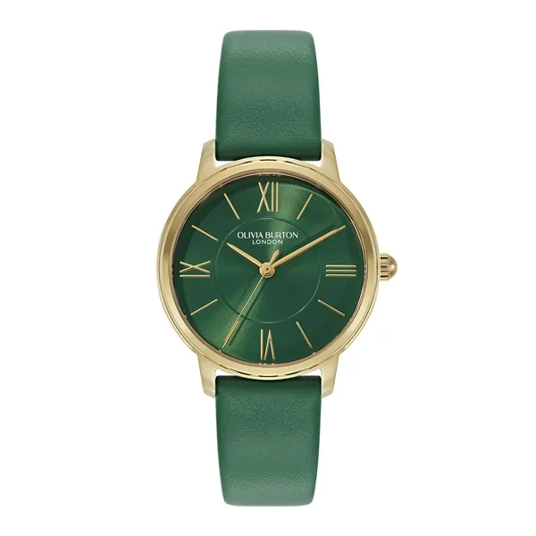 Olivia Burton Gold Westboure Green Dial Watch